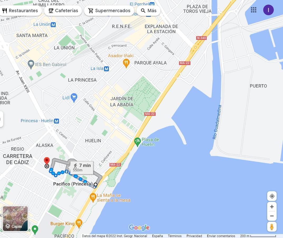 Huelin Beach Málaga Eksteriør billede
